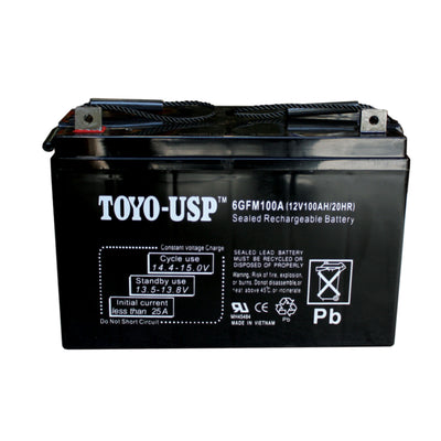 TOYO 12 Volt 10 Ah (6FM10) SLA Battery With F2 Standard Terminal – TOYO  Batteries